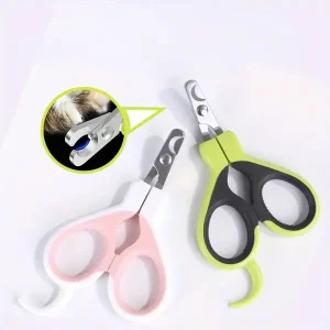 Pet Nail Clippers: Stainless Steel, Suitable for Cats, Dogs, Rabbits, and Guinea Pigs - No Battery Required