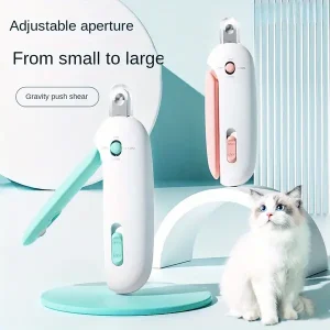 1pc Blind Clipped Beauty Cat Push Clipper, Adjustable in Size, Suitable for Both Big and Small Cats, Easy To Operate, Thoughtful and Safe, Convenient for Storage, Quick and Accurate Nail Trimming