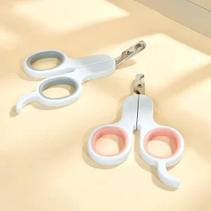 1pc Pet Stainless Steel Elbow Design Nail Clipper Scissors For Dog And Cat Paws Grooming Grinding Tool